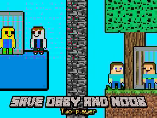 Save Obby and Noob Two players Image